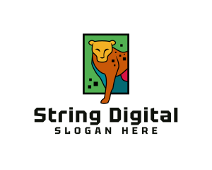 Digital Safari Jaguar logo design