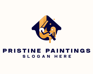 Paint Roller Hardware logo design