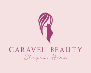 Woman Hair Beauty Salon logo design