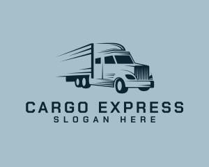 Express Transport Truck logo design