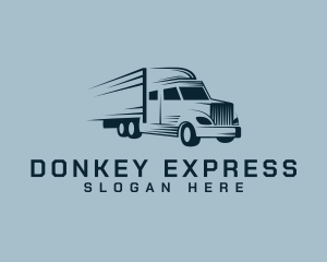 Express Transport Truck logo design