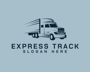 Express Transport Truck logo design