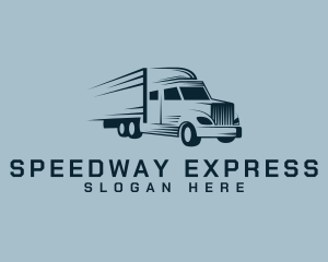 Express Transport Truck logo design