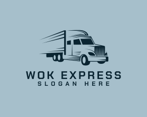 Express Transport Truck logo design