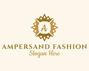 Sun Crown Fashion Jewelry logo design