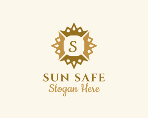 Sun Crown Fashion Jewelry logo design