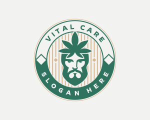 Cannabis Leaf Man logo