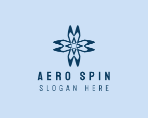 Turbine Aircraft Propeller  logo design