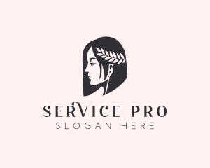 Woman Beauty Stylist  logo design