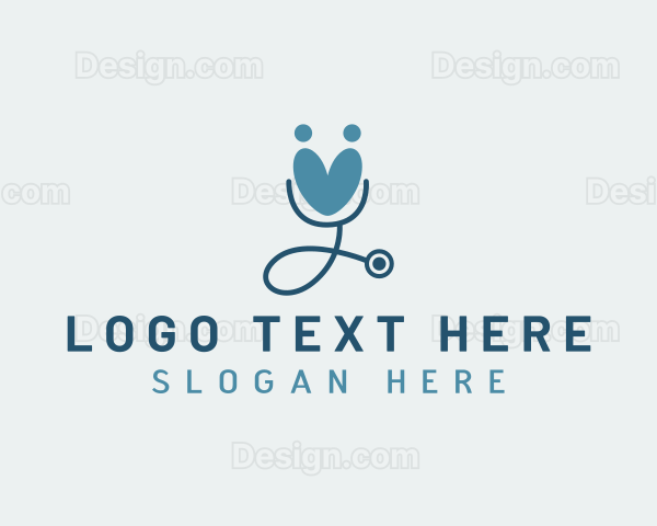 Human Healthcare Stethoscope Logo