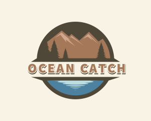 Ocean Mountain Travel logo design