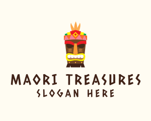 Festive Tribal Tiki logo design