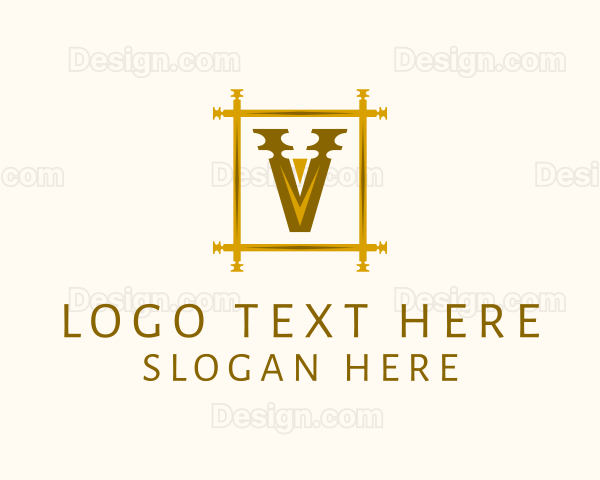 Luxury Elegant Letter V Logo