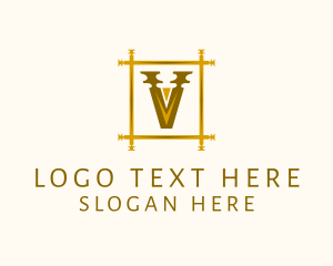 Luxury Elegant Letter V logo