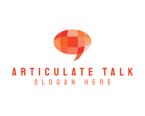 Orange Global Chat logo design