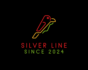 Parrot Line Graph  logo design