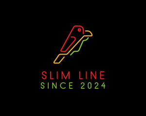 Parrot Line Graph  logo design