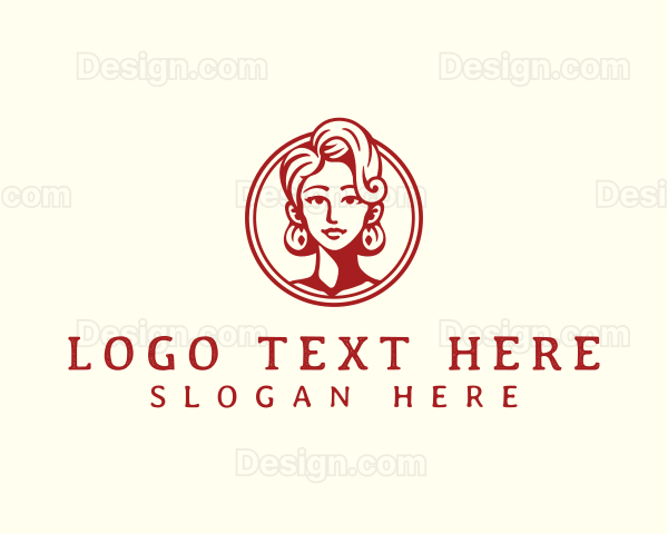 Retro Woman Beauty Logo