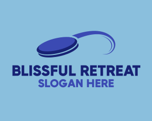 Blue Frisbee Sport logo design