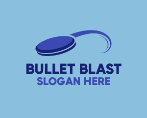 Blue Frisbee Sport logo design