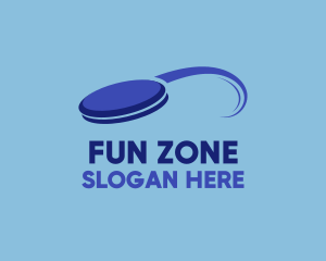 Blue Frisbee Sport logo design