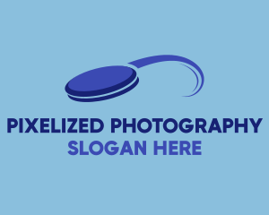 Blue Frisbee Sport logo design