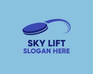 Blue Frisbee Sport logo design