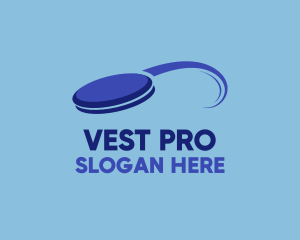 Blue Frisbee Sport logo design