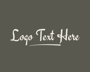 Minimalist Calligraphic Boutique logo