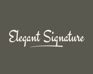 Minimalist Calligraphic Boutique logo design