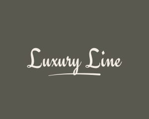 Minimalist Calligraphic Boutique logo design