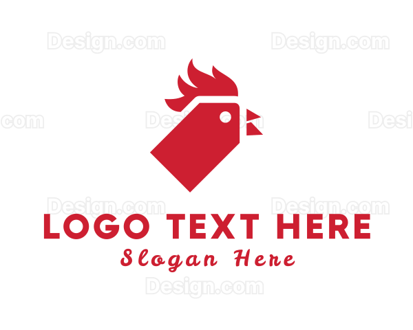 Chicken Poultry Tag Logo