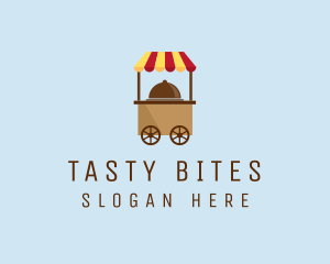 Simple Food Cart logo design