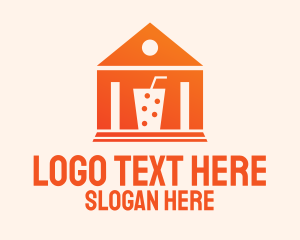 Orange Milk Tea House  Logo