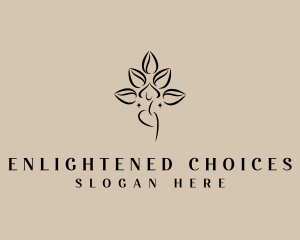 Yoga Wellness Leaf logo