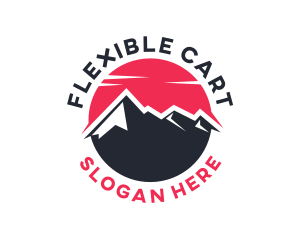 Sun Mountain Peak logo design