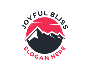 Sun Mountain Peak logo design