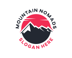 Sun Mountain Peak logo design