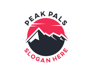 Sun Mountain Peak logo design