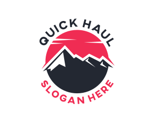 Sun Mountain Peak logo design