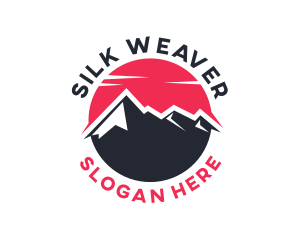 Sun Mountain Peak logo design