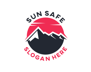 Sun Mountain Peak logo design