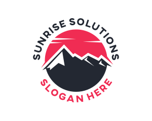 Sun Mountain Peak logo design
