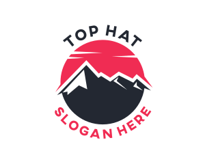 Sun Mountain Peak logo design