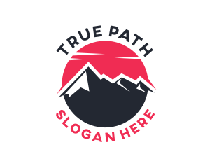 Sun Mountain Peak logo design