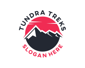 Sun Mountain Peak logo design