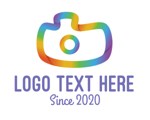 Shot - Colorful Gradient Camera logo design