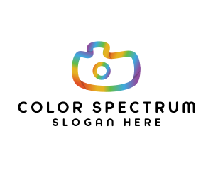 Colorful Gradient Camera logo design