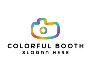 Colorful Gradient Camera logo design