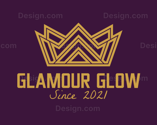 Gold Crown Monarchy Logo